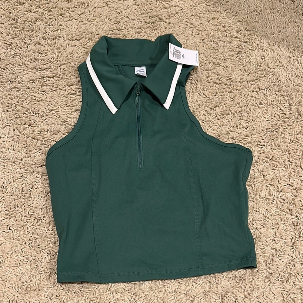 Old Navy Green Sleeveless Crop Top